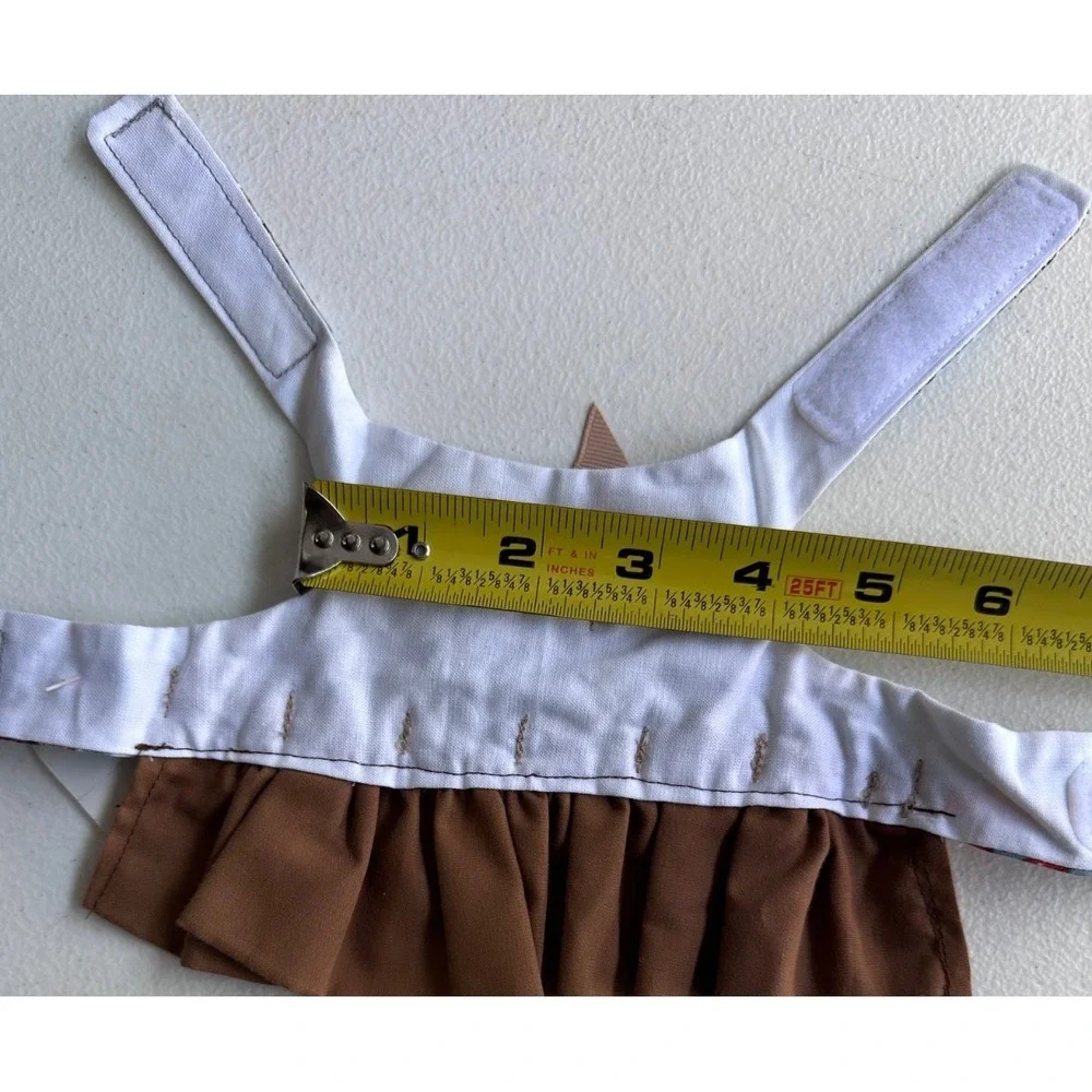 XS Small Dog Dress Brown Bow Skirt Puppy Cat Party Outfit Boutique‎ Glam Pet Paw